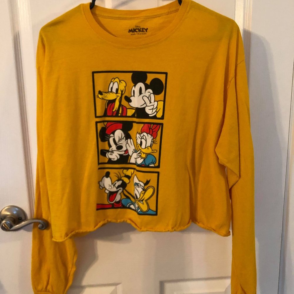 Mickey Mouse Long Sleeve Crop top